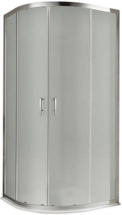 Душова кабіна Koller Pool ROUND R12080RG 120х80х190 см без піддону асиметрична розсувні двері, фото 3