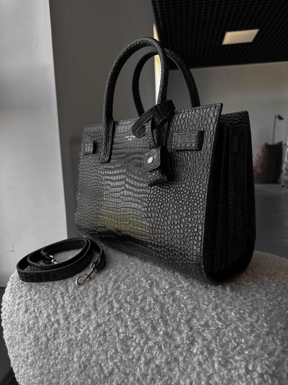 Жіноча сумка Yves Saint Laurent (чорна) модна елегантна повсякденна сумка art0424 vkross