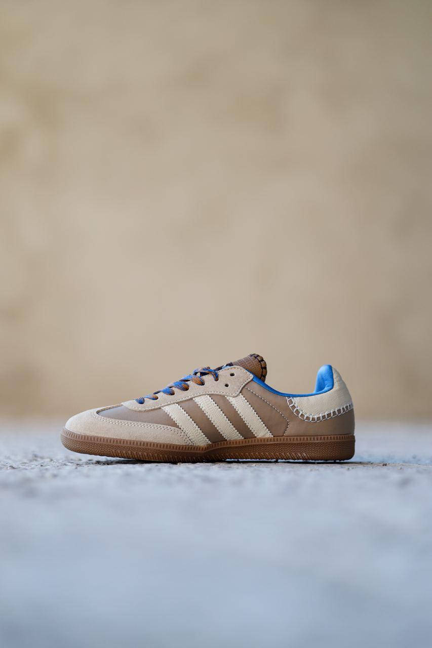 Чоловічі спортивні кросівки Adidas Wales Bonner x Samba Desert White (пісочні з білим) стильні 02038 Адідас vkross
