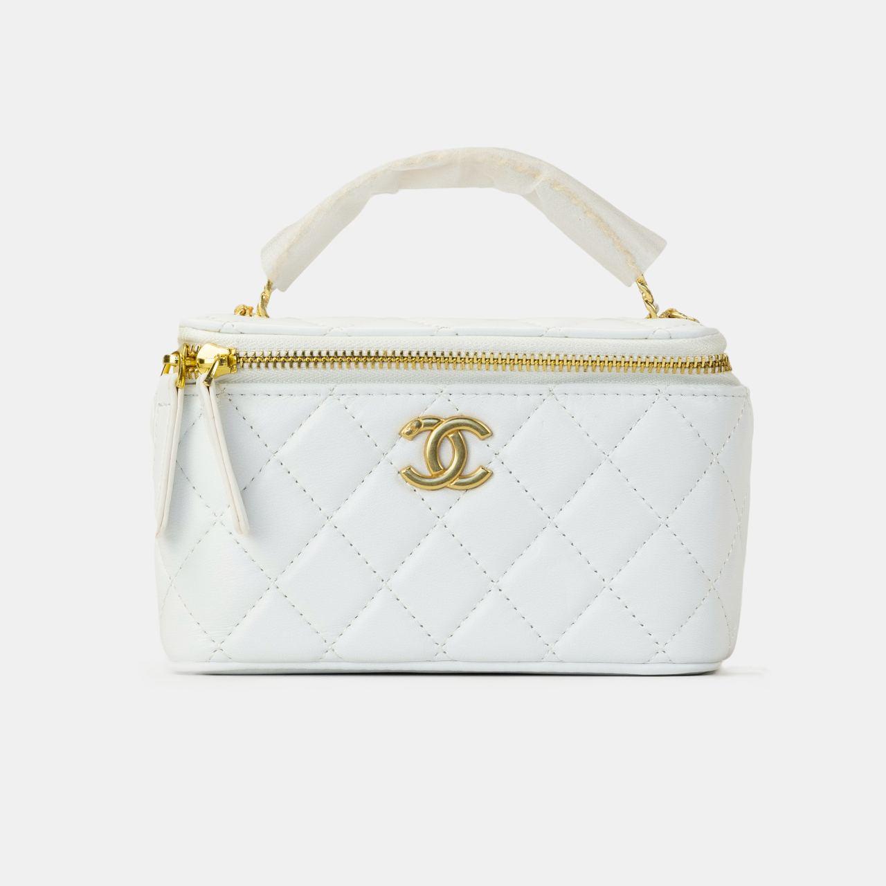Жіноча сумка Chanel (біла) красива містка розкішна сумочка art0428 vkross, фото 1