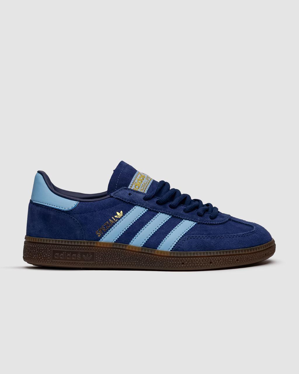 Чоловічі кросівки Adidas Handball Spezial Navy Gum (сині з білим) стильні кроси 02029 Адідас vkross