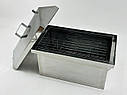 Коптильня для гарячого копчення з нержавіючої сталі 2 мм (50х30х33см.), фото 5
