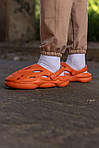 Чоловічі літні шльопанці Adidas Yeezy (жовтогарячі) модні легкі шльопанці N031 Адідас топ, фото 3