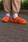 Чоловічі літні шльопанці Adidas Yeezy (жовтогарячі) модні легкі шльопанці N031 Адідас топ, фото 4