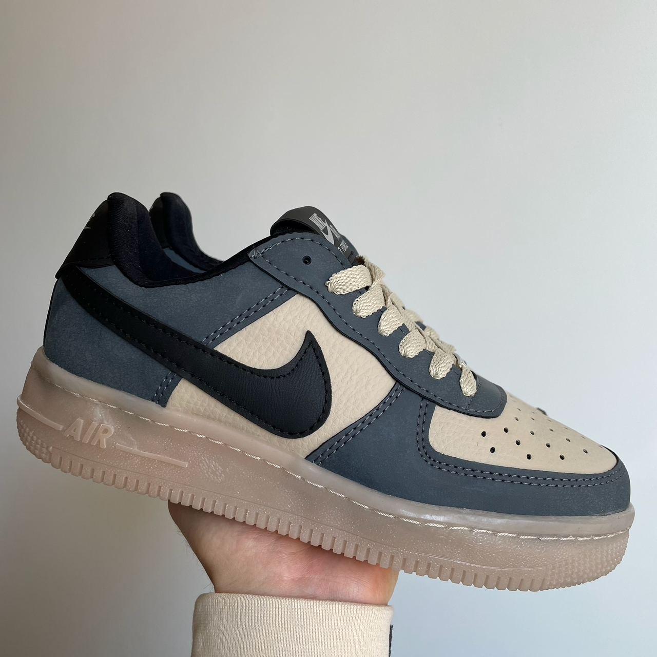 Жіночі демісезонні кросівки Nike Air Force Low Dark Grey (темно-сірі) низькі стильні кросівки 0601v Найк vkross