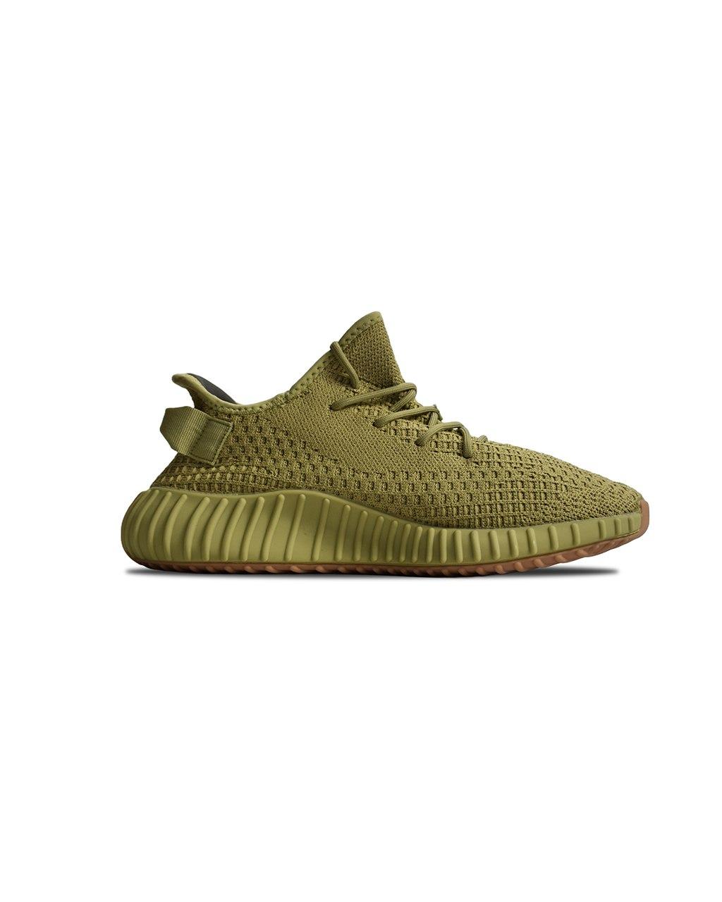 Чоловічі текстильні кросівки Stilli Yeezy 350 Green (зелені) стильні кроси 9983 Адідас vkross