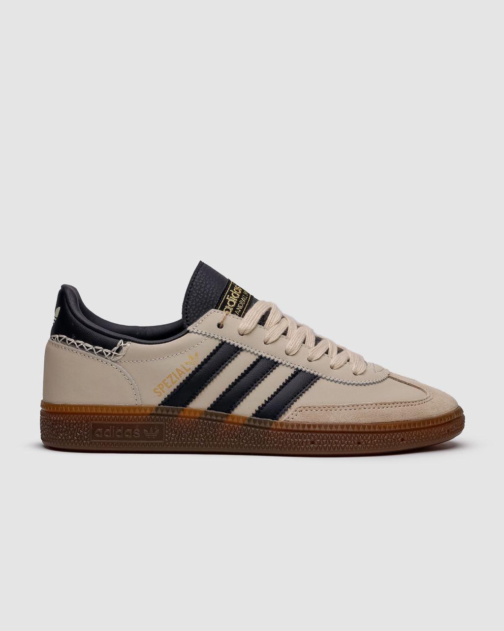 Чоловічі кросівки Adidas Handball Spezial Grey Gum (сірі з чорним) стильні кроси 02030 Адідас vkross