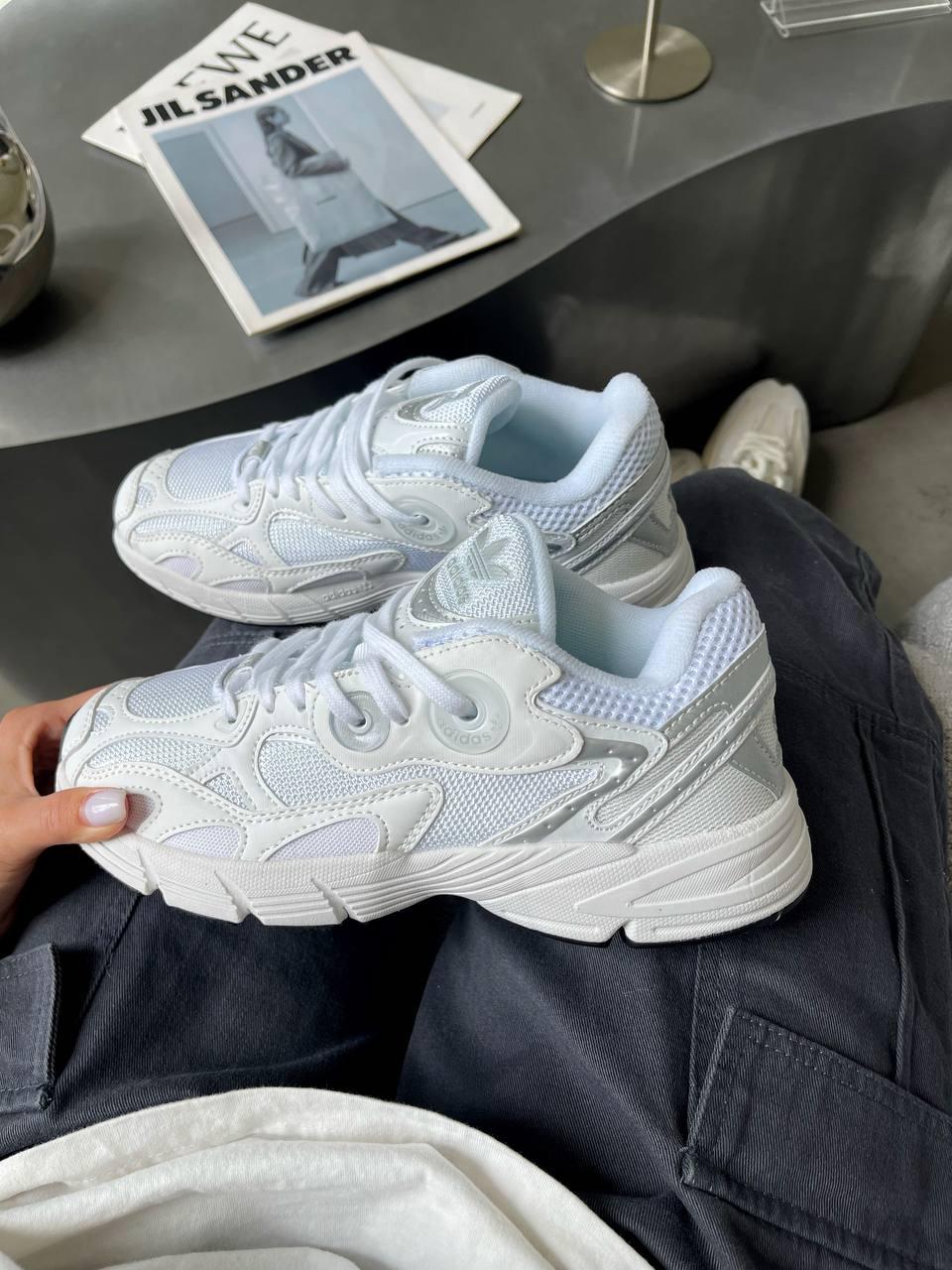 Чоловічі спортивні кросівки Adidas ASTIR White (білі) стильні повсякденні кроси А00155 Адідас vkross
