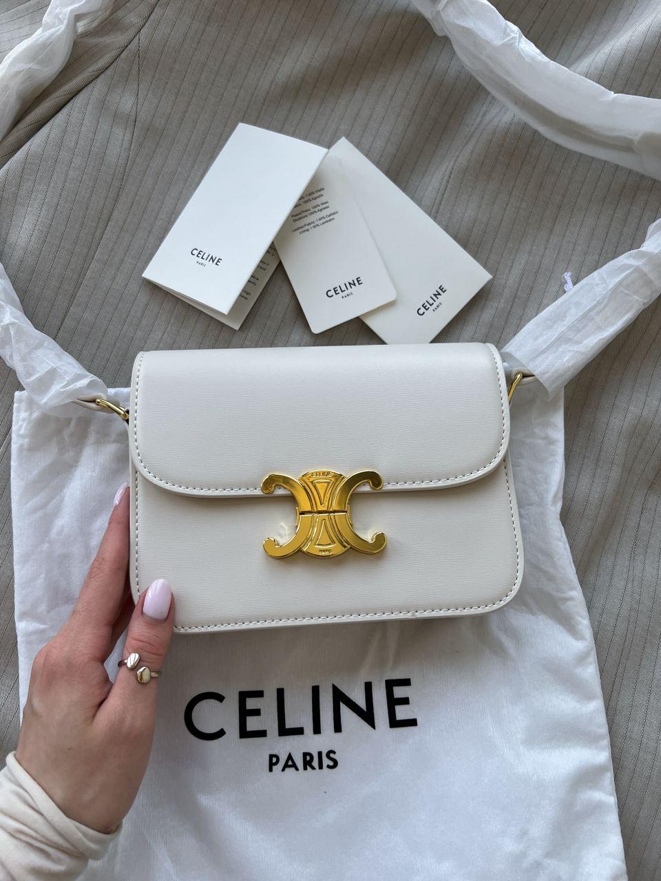 Жіноча сумка Celine Premium (біла) крута повсякденна сумочка для дівчини PR0003 vkross