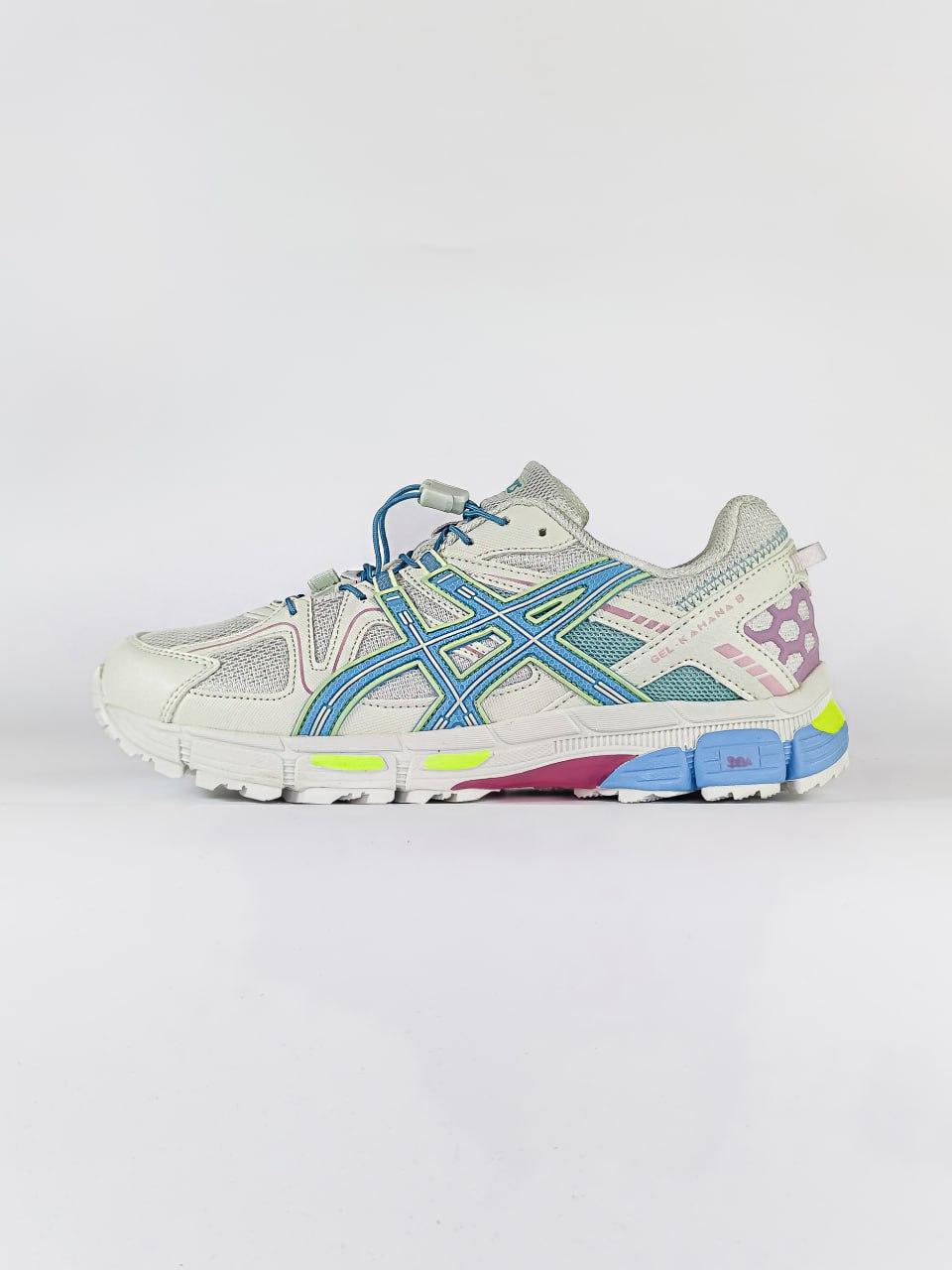 Жіночі кросівки Asics Gel Kahana 8 light blue/pink (білі з блакитним) спортивні AS072 Асікс vkross
