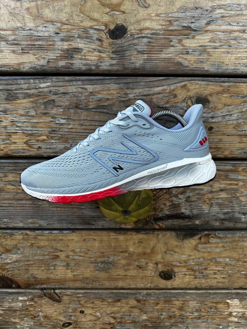 Чоловічі демісезонні кросівки New Balance Fresh Foam 860 (сірі) стильні спортивні кроси 636-3 Нью Беленс vkross