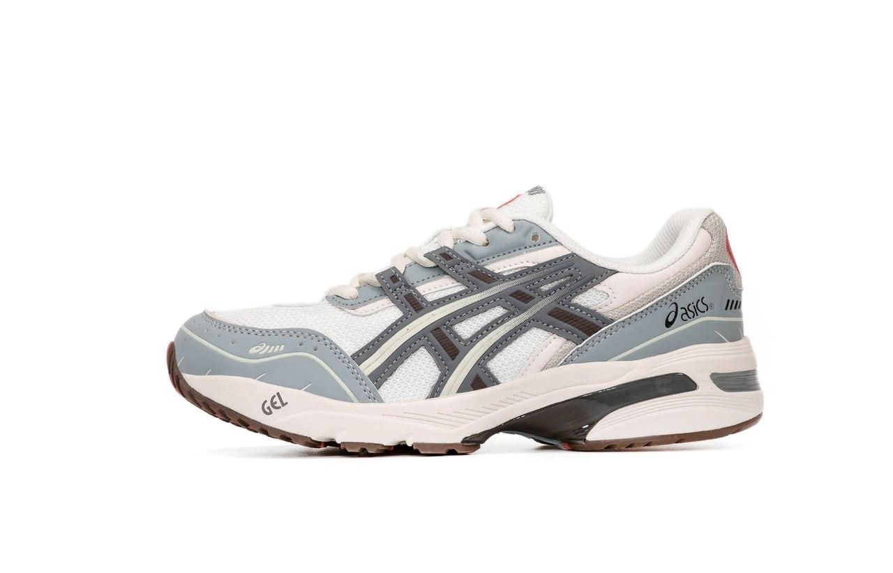 Чоловічі спортивні кросівки Asics GEL 1090 (білі із сірим) модні демі кроси 14758 Асикс vkross, фото 1