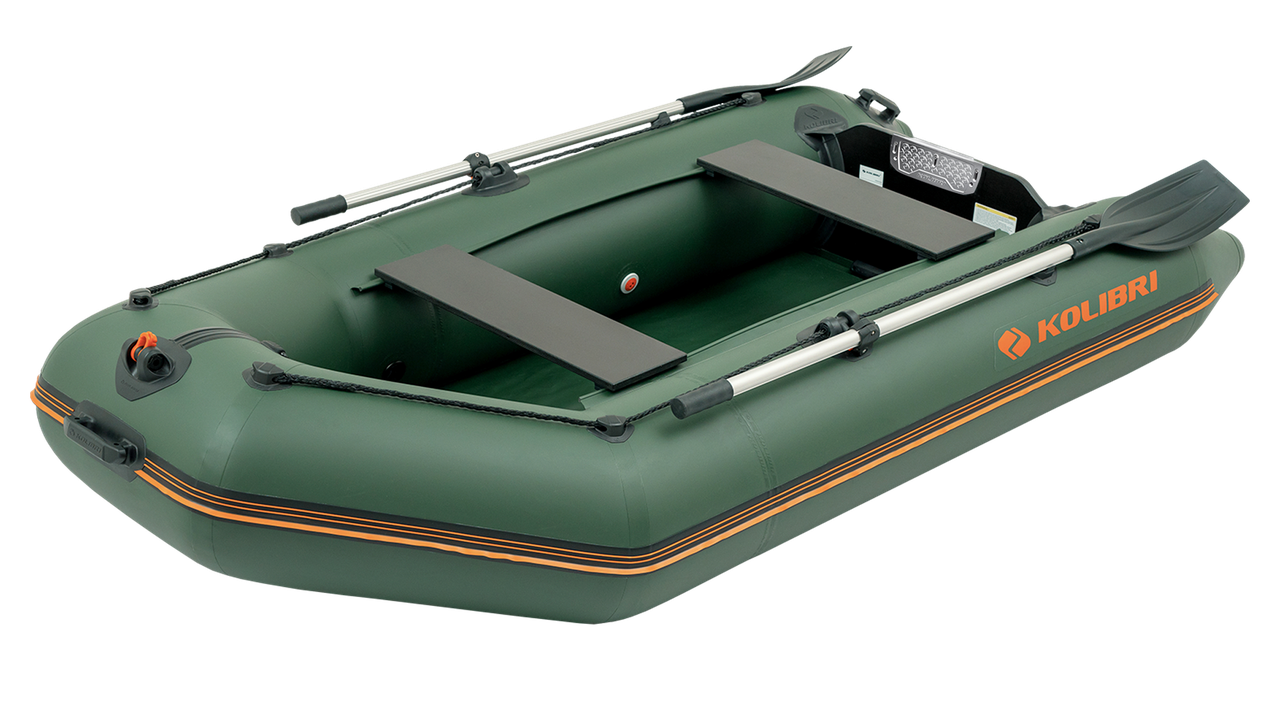 Надувний човен ПВХ Kolibri КM-300 + килимок моторний. Купити надувний човен Колібрі 300 під мотор для риболовлі