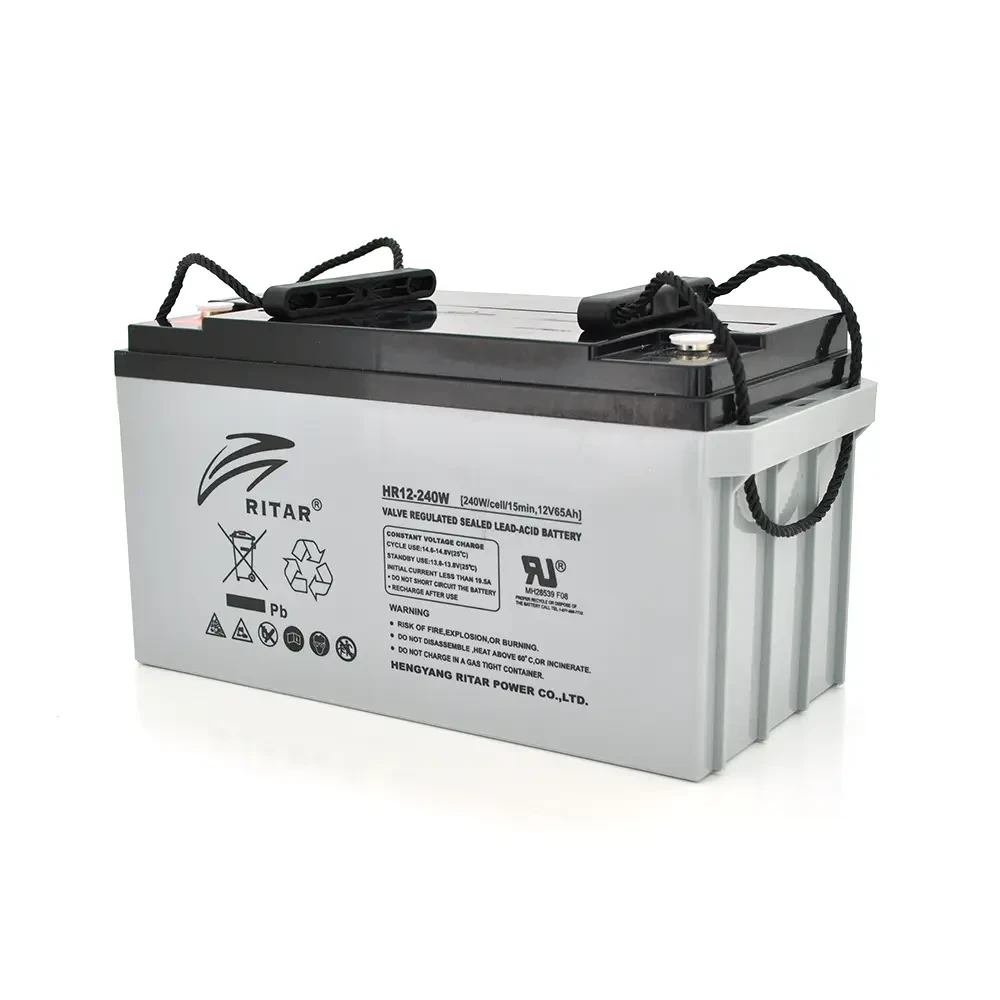 Акумуляторна батарея AGM RITAR HR12240W, Gray Case, 12 V 65.0 Ah ( 350 х 167 х 182 (182) 19.50 kg