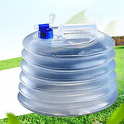 Складна каністра для води з краном на 10 л Похідна та туристична ємність гармошка для рідин