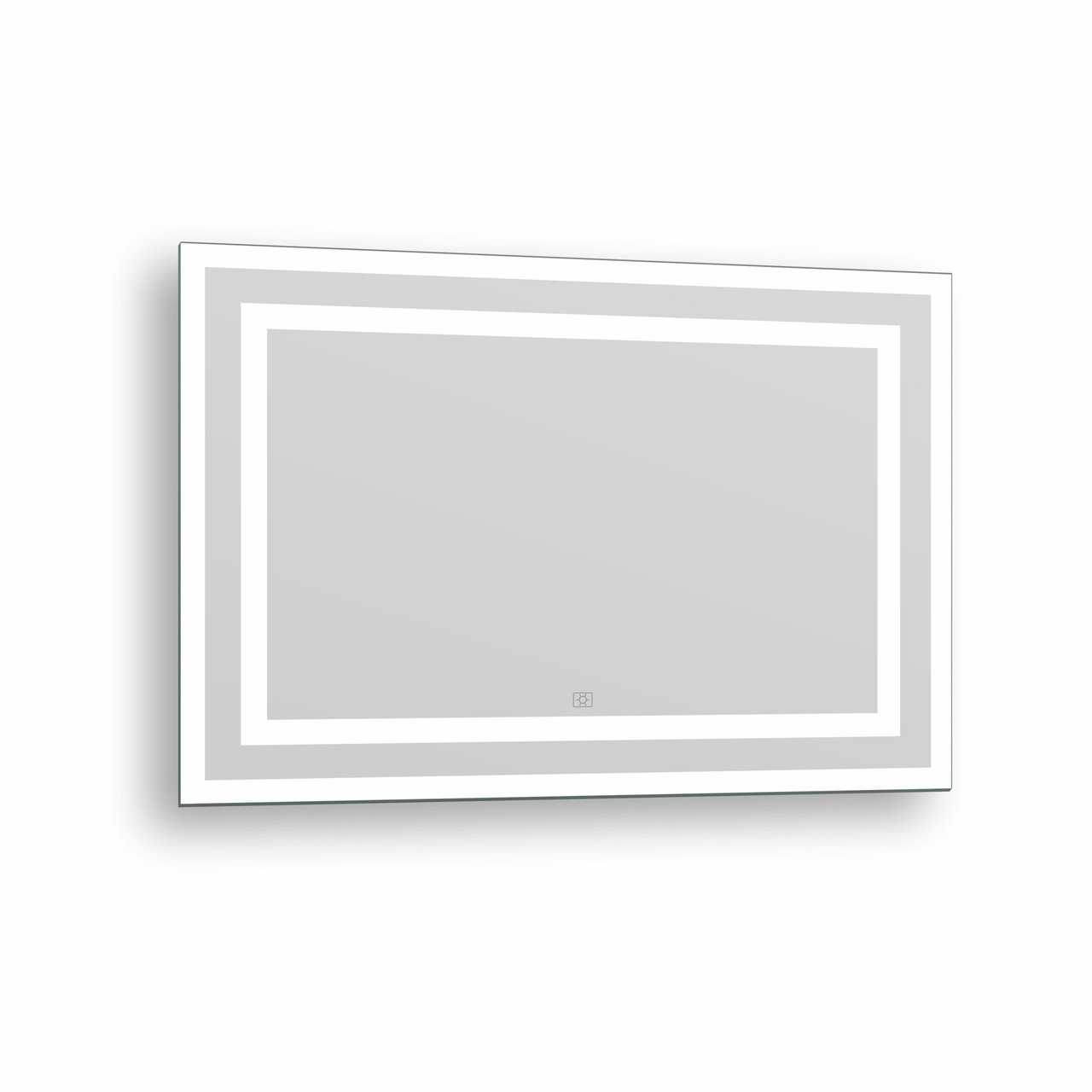 KARLOV Light дзеркало підвісне прямокутне в рамі з фронтальним та настінним підсвічуванням 70*100см Арт.