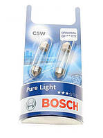Лампа автомобільна C5W 12V 5W SV8.5-8 Pure Light комплект 2 шт (Bosch 1987301004)