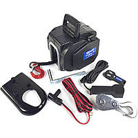 Портативна лебідка акумуляторна 2,7т 6000LBS трос синтетика Husar Winch