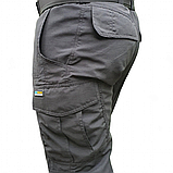 Брюки тактичні 505SQUARE ріп-стоп чорні для поліції та ДСНС, фото 4