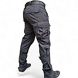 Брюки тактичні 505SQUARE ріп-стоп чорні для поліції та ДСНС, фото 3