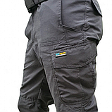 Брюки тактичні 505SQUARE ріп-стоп чорні для поліції та ДСНС, фото 5