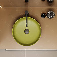 Умивальник (раковина) VBI PRATO OLIVE MATT накладний, фото 4