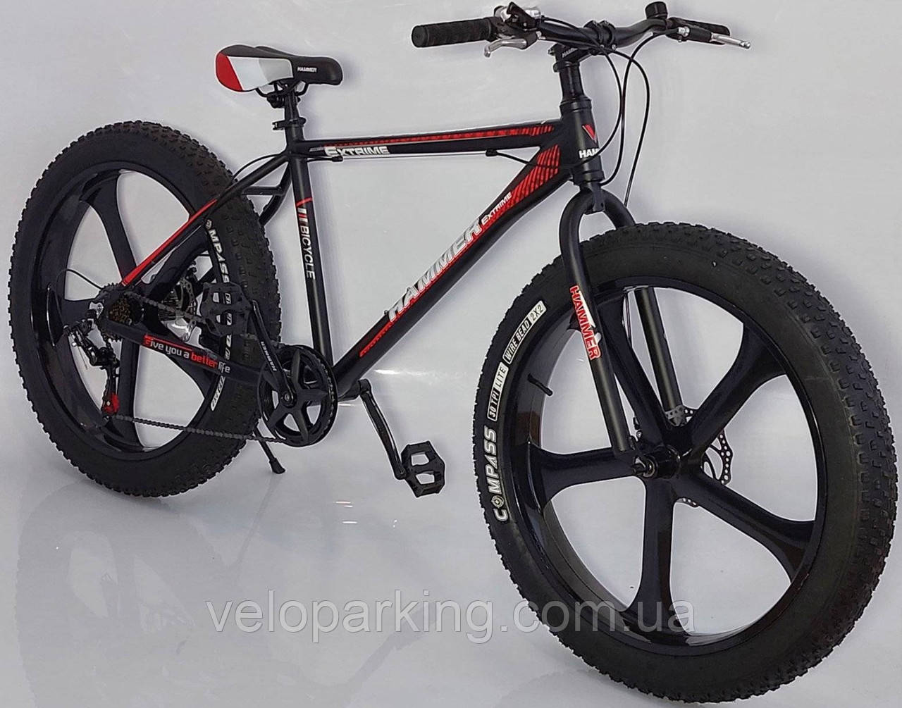 Фетбайк алюмінієвий 26/4.0 Hamster Max (fatbike) велосипед на литих магнієвих дисках