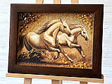 Картина з бурштину Коня, Картина з бурштину 30x40 см, фото 3