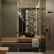Умивальник (раковина) VBI VENEZIA S MARBLE BLACK MATT накладний, фото 5