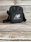 Маленька сумка через плече нью баланс New Balance чорна, фото 6