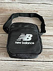 Маленька сумка через плече нью баланс New Balance чорна, фото 5