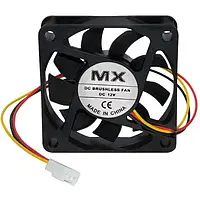 Вентилятор MX-8025 12 V 3 дроти 80 x 80 x 25 mm, 0.2 A, з функцією FG