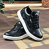 Чоловічі шкіряні кросівки (натуральна шкіра) чорні демісезонні для чоловіків на весну осінь, розміри 40-45, фото 6