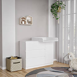 Комод пеленальний Ф3+1Д білий