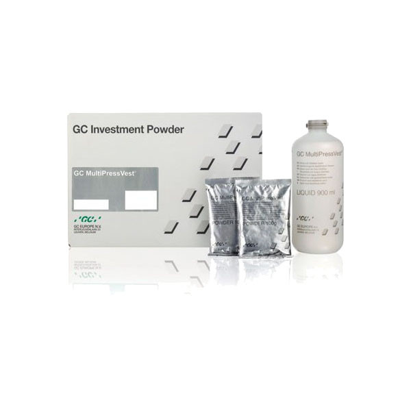 MULTIPRESSVEST, Intro pack - набір фосфатної формувальної маси для прес-кераміки (порошок 6х100г, рідина 135мл)