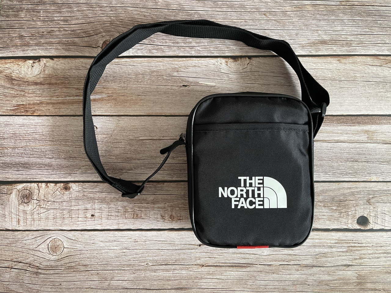 Маленька мужская сумка через плечо ТНФ The North Face чорна