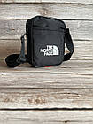 Маленька мужская сумка через плечо ТНФ The North Face чорна, фото 6