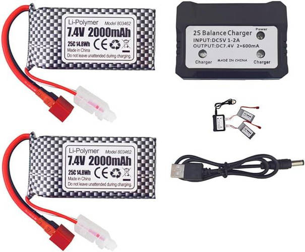Аккумуляторы для дронов 25 Balance Charger, Li-Polymer 7.4V 2000mAh ...