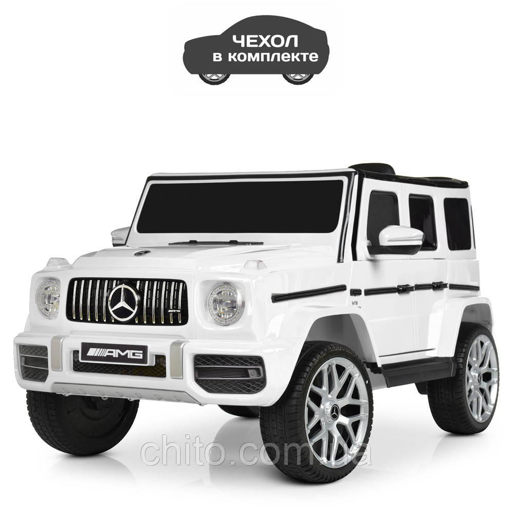 Дитячий електромобіль Джип «Mercedes-G65 AMG» M 4214EBLR-1 білий, фото 1