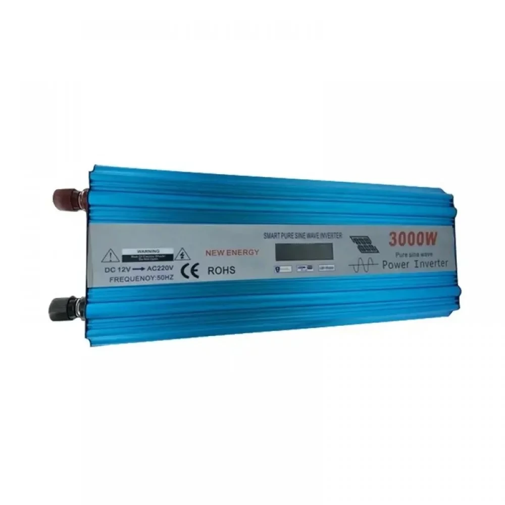 Інвертор з чистою синус.12V, HPA-3000W без зарядки + LCD дисплей