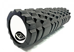 Масажний ролик EasyFit Grid Roller 45 см v.2.1 Чорний