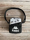 Маленька барсетка каппа Kappa чорна через плече, фото 3