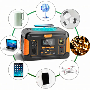 Електростанція портативна з виходами USB/Type-C/DC WX1439 1000W Portable Power Station 252000 мА·год