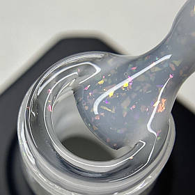 Камуфлююча база для нігтів Rubber Base Nika Zemlyanikina Diamond White, 15 мл