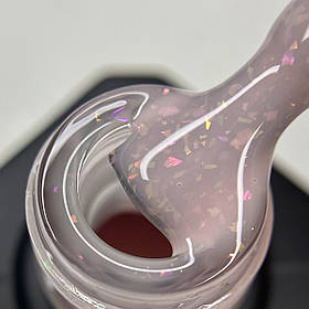 Камуфлююча база для нігтів Rubber Base Nika Zemlyanikina Diamond Peach, 15 мл