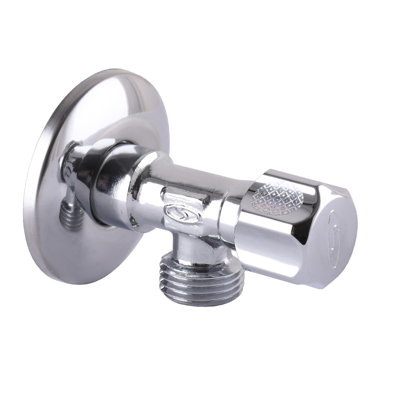 Кран кутовий вентильний Solomon 1/2 "x3/4" для підключення сантехприладів (подовжений) 160403, фото 1