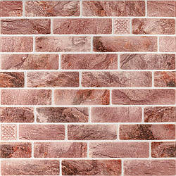 3Д панель для стін Рожева цегла Клінкер Вензель 700*700cm*4mm цегляна кладка декоративна самоклеюча