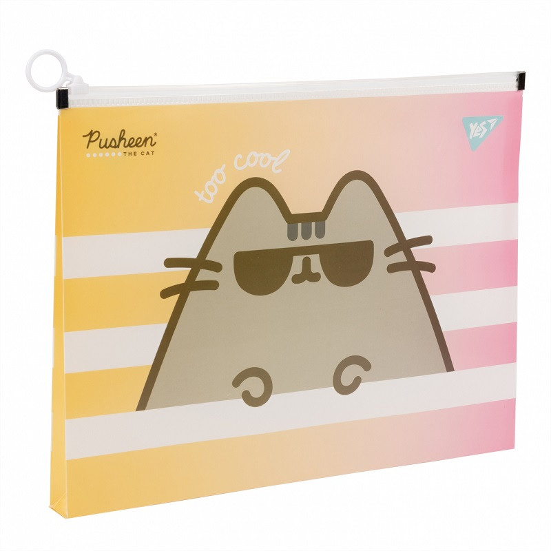 Папка-конверт на блискавці YES Pusheen B5 (492031)