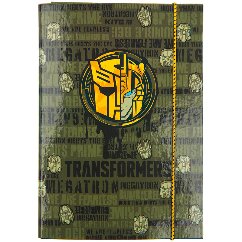 Папка для зошитів картонна на гумці Kite Transformers B5 (TF23-210)