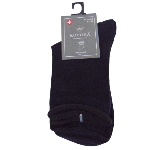 Шкарпетки без гумки Корона 1911 41-47 сині, фото 1